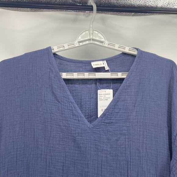 Simple Suzanne Betrro cotton midi dress pockets minimalist lagenlook casual - Picture 7 of 9